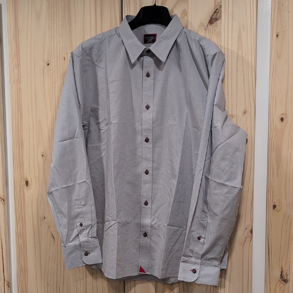 Untuckit Mens Button Up Shirt In Gray Size XXL